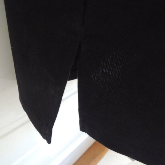 Libby Edelman Black Cold Shoulder Flutter Sleeve Dress L - Picture 5 of 7